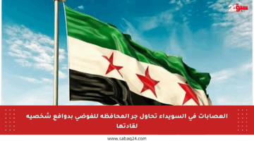 العصابات في السويداء تحاول جر المحافظة للفوضى بدوافع شخصية لقادتها